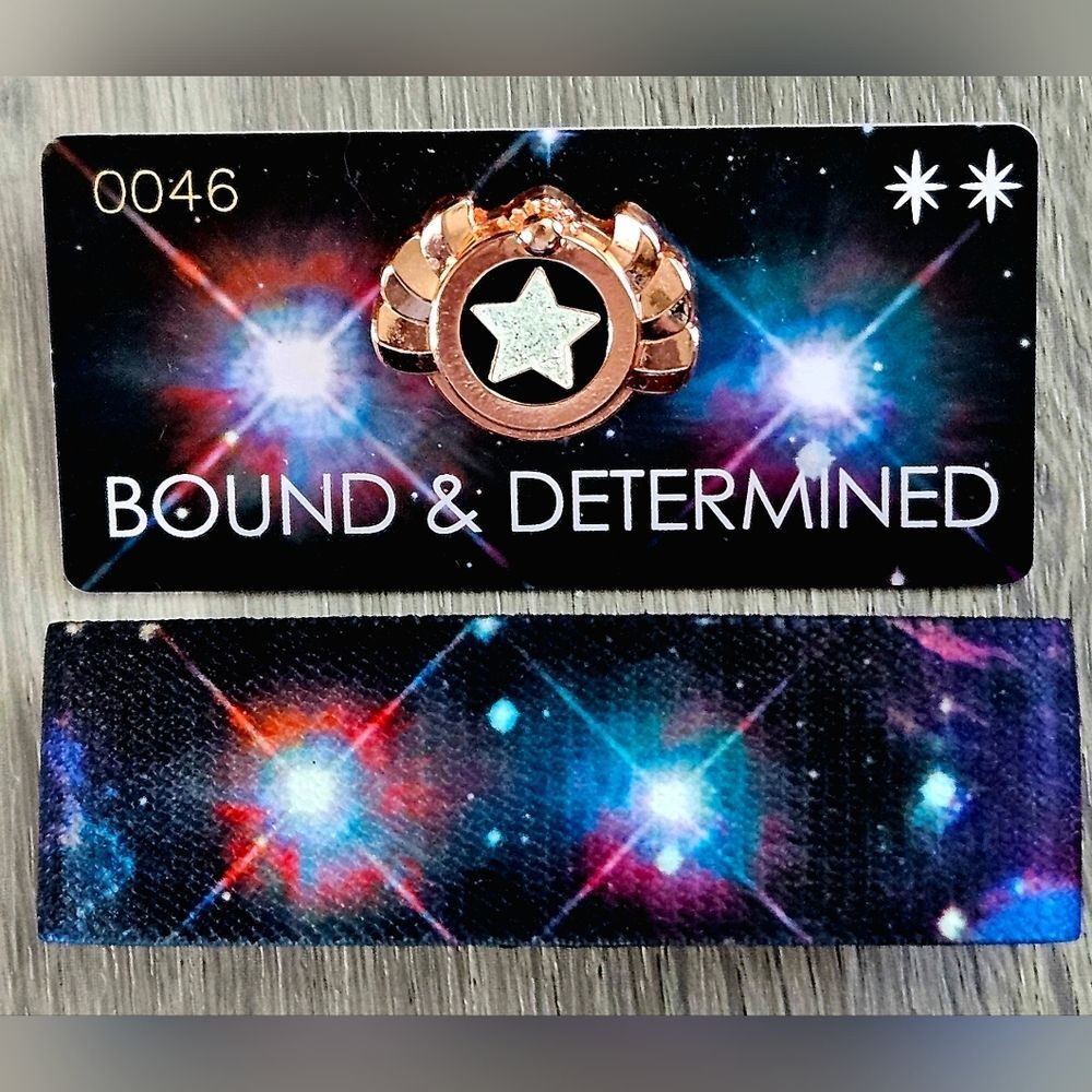 ZOX "BOUND & DETERMINED" #46 WHITESTAR CARD REWARD COLLECTIBLE PIN & WRISTBAND
